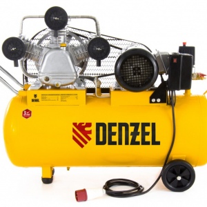 Компрессор масляный PC 3/100-504, ременный, производительность 504 л/м, мощность 3 кВт Denzel